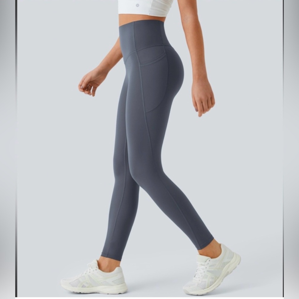 SoCinched High Waisted Tummy Control Side Pocket Shaping UltraSculpt Leggings